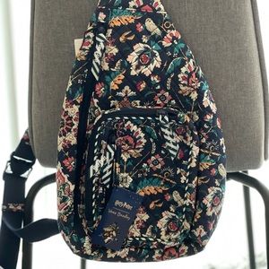 NWT Vera Bradley Home to Hogwarts Sling Backpack